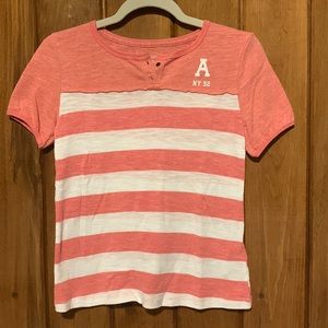 Like New Abercrombie Kids T-Shirt with Stripes, Size 15-16